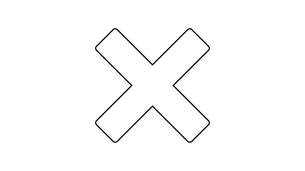 outline of cross