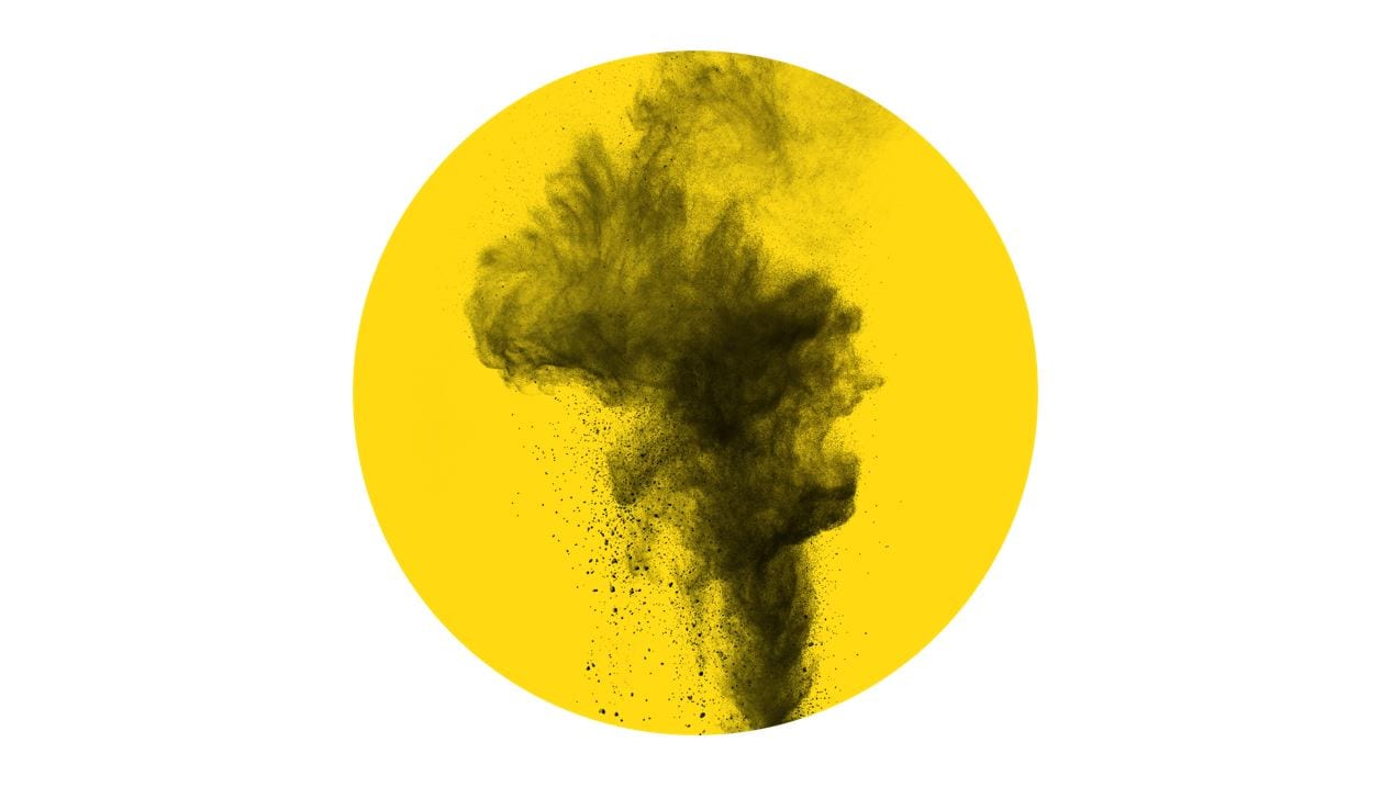 smoke and circle yellow